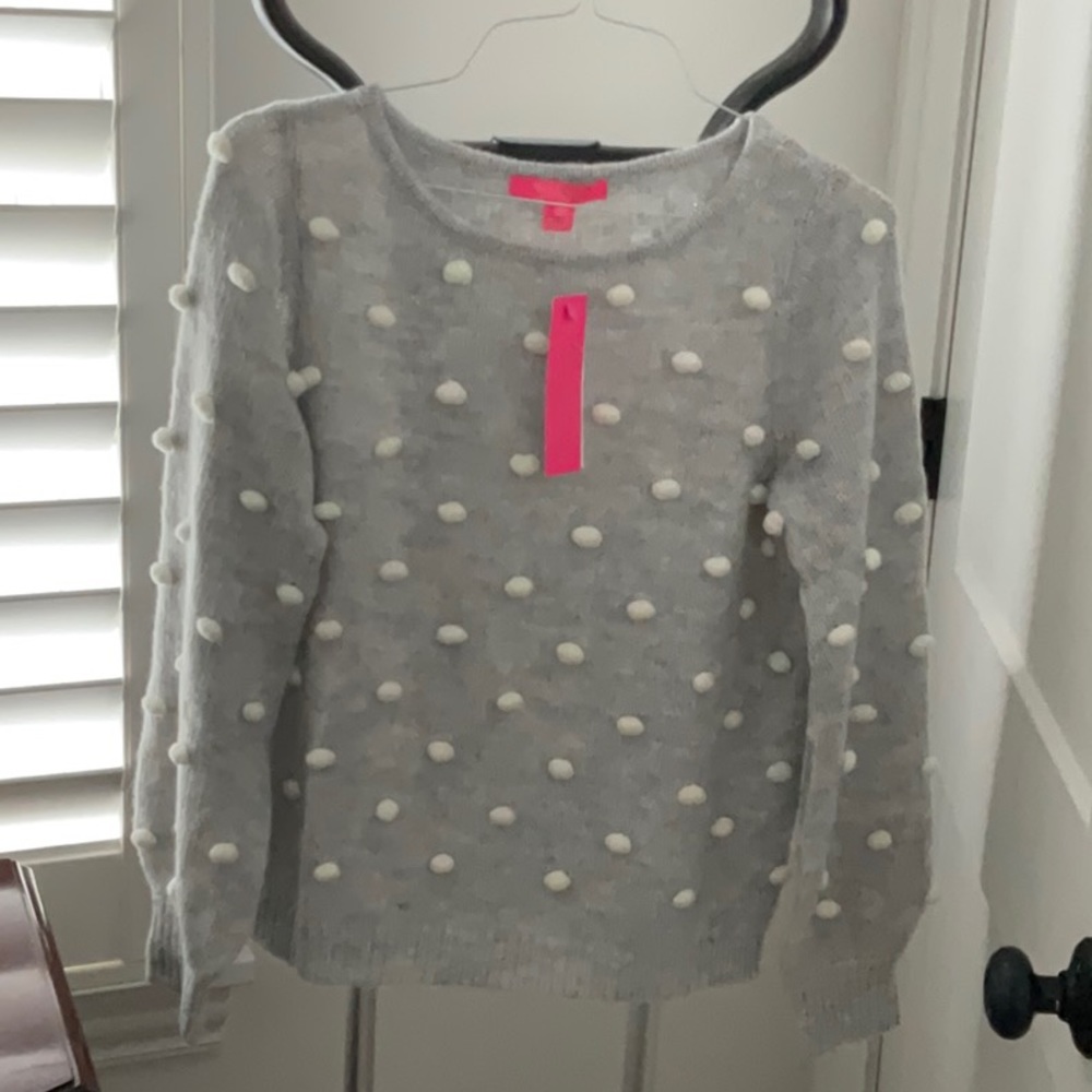 New w/tag Lilly Pulitzer Venne Sweater Heathered Lunar Grey, Medium